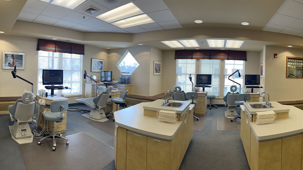 Treatment area in South Hadley orthodontic office